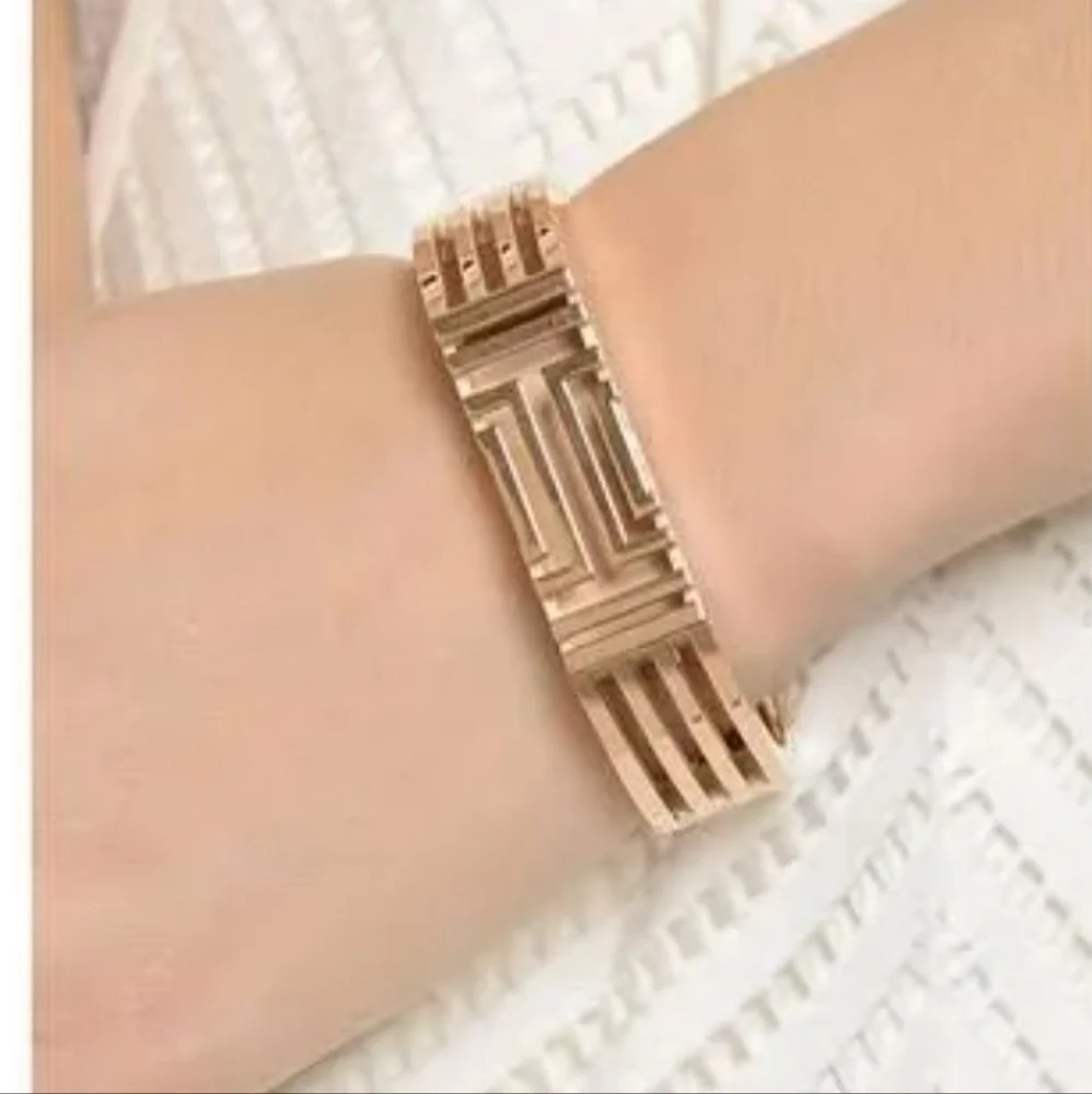 Tory Burch Fitbit Metal Hinged Bracelet